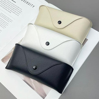 Nouvel étui à lunettes rectangulaire en cuir – Design simple, portable, résistant aux chocs et élégant pour lunettes de soleil