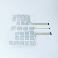Saklar Membran Sentuh Tinta Perak/Karbon Konduktif Sampling Cepat untuk Pengontrol Jarak Jauh Pitch 2.54mm Garansi 3 Tahun