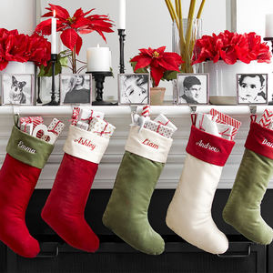 Cadeau décoratif personnalisé pour enfants Chaussettes Sublimation Velours Bas <span class=keywords><strong>de</strong></span> Noël Père Noël Marchandises pour broderie Vente en gros - Product Image 5