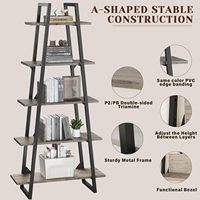 Étagère en bois de rangement pour maison facile à utiliser étagère de rangement en bois noir pliée robuste et durable étagère de rangement en bois de bambou