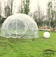 Tente Igloo en PVC Transparent imperméable, dôme, Transparent, géometrique, maison, prix d'usine