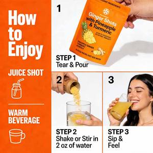 Jugo en Polvo <span class=keywords><strong>de</strong></span> Piña, Jengibre y Cúrcuma <span class=keywords><strong>de</strong></span> Fábrica, Apoya la Digestión y el Bienestar, Defensas Diarias, Promueve el Suplemento <span class=keywords><strong>de</strong></span> Jugo Integral - Product Image 5