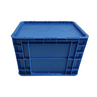 Caisse en plastique à couvercle rabattable UGET, 600*400*280, empilable, surface lisse, antistatique, pour le stockage de pièces, recyclable