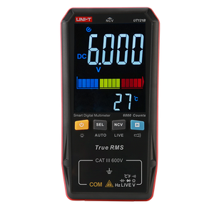 Multimètre numérique intelligent UT121B True RMS avec affichage double tension/fréquence, NCV, mesure en temps réel, sélection automatique de la plage, compteur 6199 points - Product Image 1