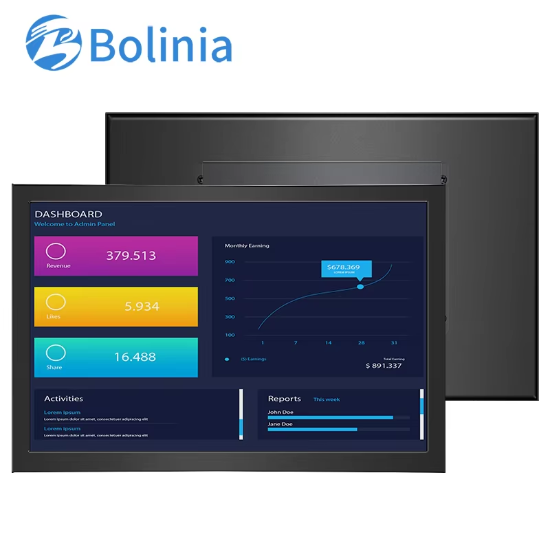 12 Inch 800*600 1024*768 VGA AV BNC Non Touch Screen Metal Case TFT Wall Mounted OEM ODM Industrial Factory LCD Monitor