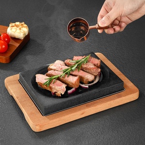 <span class=keywords><strong>Pietra</strong></span> <span class=keywords><strong>lavica</strong></span> piastra di bistecca <span class=keywords><strong>con</strong></span> Sapele vassoio in legno di cottura pietre calde per bistecca griglia interna frizzante bistecca calda Set di pietre - Product Image 6
