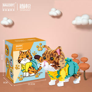 Balody nuovi 846 pezzi giocattoli educativi per bambini mini gatti blocchi di animali giocattoli mini diamanti - Product Image 4