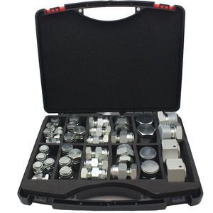 Kits de bouchons Vzen ORFS 64 pièces, raccords adaptateurs hydrauliques en acier au carbone de haute qualité, garantie 1 an, poids 2,5 kg, neuf - Product Image 2
