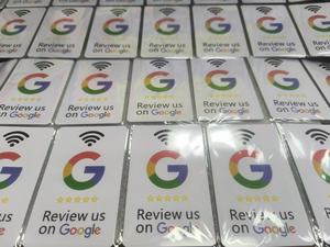 Carte intelligente NFC TapFive pour stimuler les avis Google et le marketing commercial des restaurants et des boutiques - Product Image 3