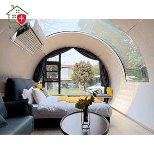 บ้านแคปซูลสำเร็จรูปเหล็กทันสมัย ขนาดเล็ก หรูหรา เป็นมิตรกับสิ่งแวดล้อม รีไซเคิลได้ เคลื่อนย้ายได้ ใช้เป็นโรงแรมเชิงพาณิชย์กลางแจ้ง อายุการใช้งาน 30 ปี - Product Image 6