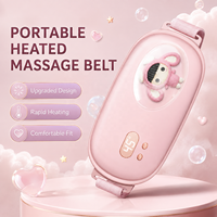 Ceinture chauffante menstruelle rechargeable avec massage par vibration, ceinture utérine chauffante à chauffage rapide, masseur de taille pour soulager les douleurs menstruelles