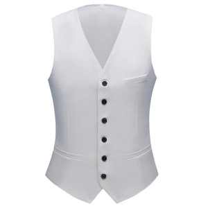 Costume de mariage de luxe grande taille respirant 3 pièces Blazers coupe ajustée pour homme Costume d'affaires formel Soirée Blanc Classique - Product Image 4