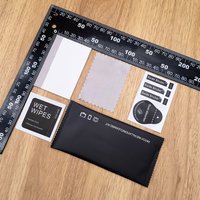 Bolsa de limpieza de tela para pantalla de Teléfonos 4 en 1, accesorios, Kit de limpieza de instalación, toallita seca y húmeda, Kit de limpieza para teléfono móvil