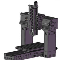 Machine de fraisage CNC à portique de grande envergure GS2015 pour la fabrication industrielle