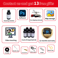Petite entreprise A3 + UV imprimante à écran plat produits de soins de la peau bouteille de parfum calendrier logo publicité Machine d'impression