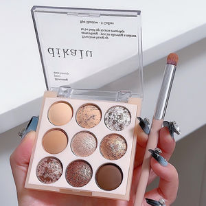 Grosir palet <span class=keywords><strong>Eyeshadow</strong></span> 9 warna Iblis gratis palet <span class=keywords><strong>Eyeshadow</strong></span> Vegan Perona mata berkualitas tinggi baru Matte bedak mutiara - Product Image 3
