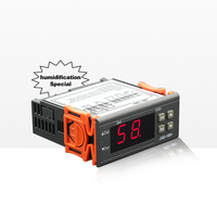 Régulateur LCD DHC-100+ 230V pour chambre froide, contrôleur numérique d'humidité de réfrigération à LED noir
