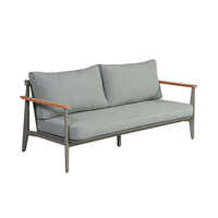 Mobilier de jardin extérieur en aluminium de style français Canapés modernes à une et trois places pour balcon