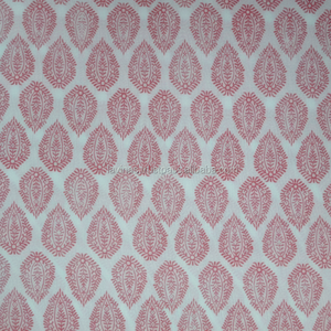 ผ้าฝ้ายทอมืออินเดีย 100% น้ำหนักเบา พิมพ์ลายด้วยมือแบบ Sanganeri Jaipuri สำหรับผ้าม่าน ที่นอน เสื้อ และกระเป๋า - Product Image 1