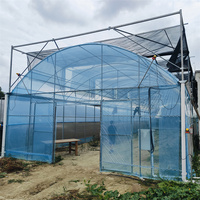 Serres agricoles à faible coût, tunnels à tomates, structure métallique, serre tropicale, serre multi-spans de 1000 m2, revêtement en film pour plantes