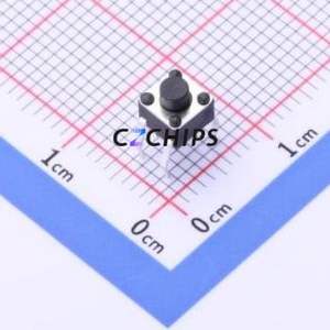 TC-1150DR-4.3H-160 Tactile Switch Through hole Component (THT) Switch Single Pole Single Throw Round Button 1.6N Through Hole - Product Image 1