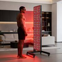 BM RP Series Iron Standing Full Body Legs/Arms Face Recovery 7-Wavelengths Infrared Red Light Therapy Touchscreen Panel Flicker