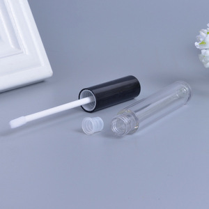 Refillable Black Mascara Tube 4ml <b>PET</b> Cosmetic Bottle for Makeup Screw Cap Frosted Surface UV Printing Hot Stamping Lingka - Product Image 3