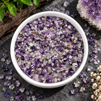 Cristaux Super Seven de 3 mm à 5 mm, gravier de pierres précieuses violettes polies pour la fabrication de bijoux, l'artisanat en cristal, la décoration de la maison et les projets de bricolage