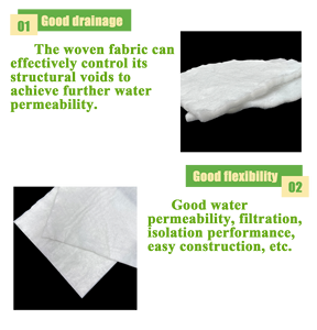 PP Pet Polyester/Polypropylène Long Filament Spunbonded/<span class=keywords><strong>Fibre</strong></span> courte perforée à l'<span class=keywords><strong>aiguille</strong></span> Tissu géotextile non tissé - Product Image 5