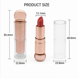 Organic Long Lasting <b>Lip</b> Gloss 3.5g Round Lid Thick Wall Round Cake Shaped Buckle Daily Makeup Custom Logo Private Label Manufac - Product Image 5