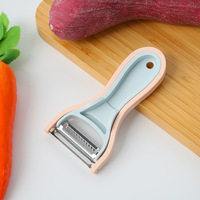 2-in-1 Fruit- en groenteschiller PP-schrapers Planer Julienne-snijder Keukenhulpstuk voor twee doeleinden