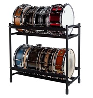 Snare Rack à deux niveaux Snare Drum Utility Rack Snare Rack de haute qualité pour le stockage