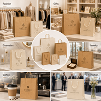 Sacs en papier kraft résistants à la graisse, impression personnalisée, emballages alimentaires pour restaurants et boulangeries
