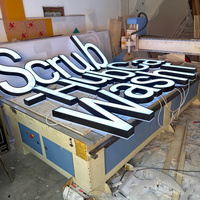 Letrero Luminoso 3D Personalizado con Letras de Canal, Iluminación Frontal RGB, Resistente al Agua, para Exteriores, Logotipo de Pared, Señalización Iluminada para Empresas y Hospitales