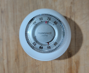 <span class=keywords><strong>Thermostat</strong></span> <span class=keywords><strong>manuel</strong></span> rond Home Ct87k4446, uniquement chauffage, neuf, produits authentiques avec une garantie d'un an. - Product Image 1