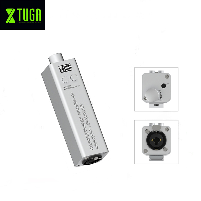 XTUGA LSY-20 Professional Portable Metal Xlr Input Amplified Earphones Stage Converter Headphone Amplifier