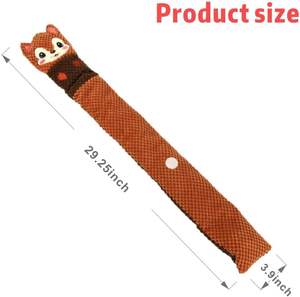 Juguete interactivo de peluche para mascotas, rompecabezas de bocadillos de zorro plegable, juguete para perros que emite sonido, adecuado para el entrenamiento instinto de forrajeo. - Product Image 2