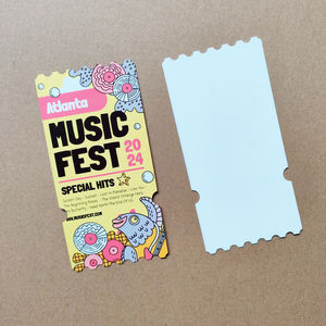 Meilleure vente Qualisub Creative 0.4mm PET plastique billet Sublimation billets vierges billets <span class=keywords><strong>de</strong></span> <span class=keywords><strong>concert</strong></span> pour presse à chaud - Product Image 2