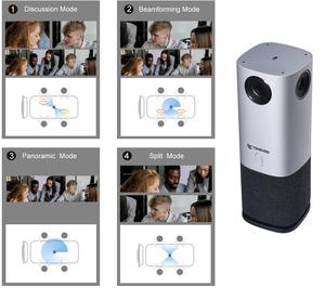 Cámara Web PTZ Portátil con IA TONGVEO, Cámara HD 1080P 4K con Reuniones en Línea y Transmisión en Vivo para Clases - Product Image 3