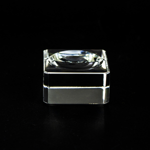 HDW bán buôn tùy chỉnh hiển thị vuông pha lê bóng đứng K9 rõ ràng Tinh thể thủy tinh cơ sở với UV in ấn vuông hiển thị mô hình - Product Image 4