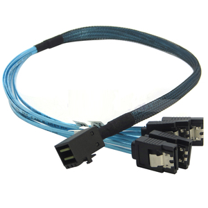 Câble HD Mini SAS <span class=keywords><strong>SFF</strong></span>- 8643 à 4 x SATA 7 broches, haute vitesse, livraison gratuite - Product Image 1