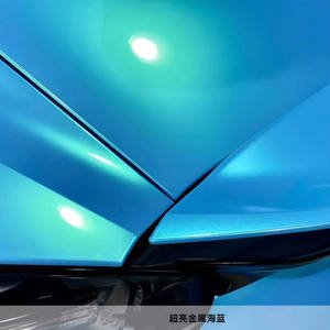 Alto brillo metálico Seablue Car Wrapping Foil vinilo pegatinas Filmr vinilo adhesivo para motocicleta pegatina envoltura - Product Image 1