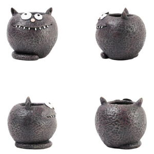 <span class=keywords><strong>Vaso</strong></span> per <span class=keywords><strong>Piante</strong></span> Grasse Divertente Nero, Scultura <span class=keywords><strong>in</strong></span> Resina a Forma di Gattino Carino e Stravagante per <span class=keywords><strong>Cortile</strong></span> e Casa - Product Image 5