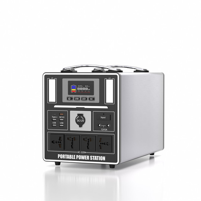 Power Station 500W 1000W 2000W 3000W Lithium Portable Emergency Generator Bank for Camping Hiking Fishing Outdoor Backup Power
