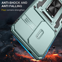 Étui de protection mat anti-traces de doigts pour Samsung Galaxy A54 5G avec cache-caméra coulissant et protection 360° °   Support rotatif pour anneau