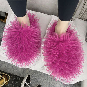 Forro de Piel Sintética de Mongolia Antideslizante para Zapatos Planos de Mujer, Otoño-Invierno - Product Image 2