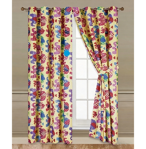 2 Pezzi Tende a Rullo in Microfibra Stampata Multicolore con Occhielli per Camerette da Bambina - Product Image 3