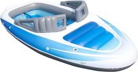 Personnalisé Énorme 6 Personnes Gonflable Bay Breeze Bateau Île Flottante PVC Rivière Radeau Gonflable Hermétique Bateau de Fête