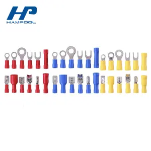 Hampoolgroup-Terminal de cuchilla de PVC de buena calidad, Kit de Terminal de conector de cable no retráctil para automóvil