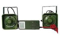 Haut-parleur de chasse extérieur 50W à alimentation externe DC 12V, portée 3km, en ABS écologique et résistant à l'eau